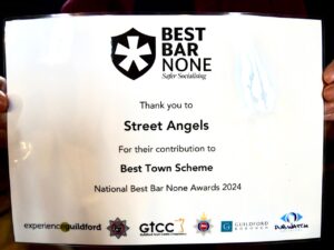 Best Bar None Partnership with Street Angels