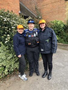 Street Angels out on the streets of Guildford with Community Police Officers